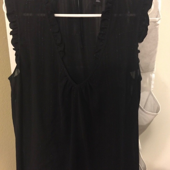 Black Sheer Blouse - Picture 1 of 3